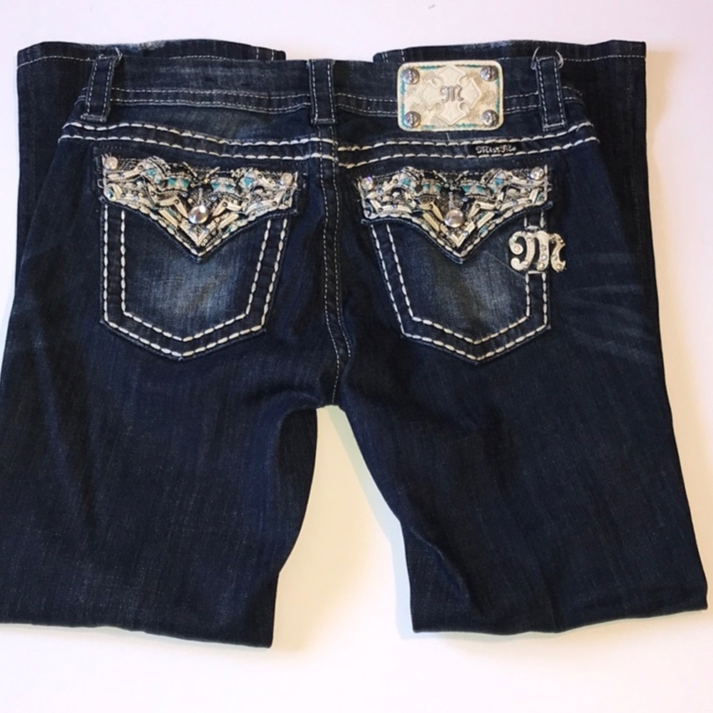 Miss Me Mid Rise Boot Cut Jeans Size 28